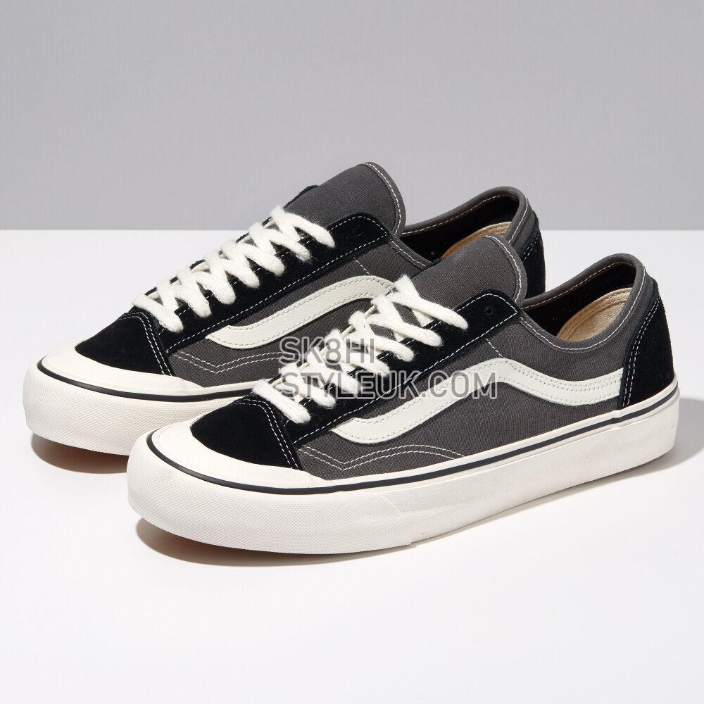 Vans Style 136 Decon VR3 SF Mens Womens - Salt Wash Black/Black/Marshmallow VN0A4BX9T5O Shoes