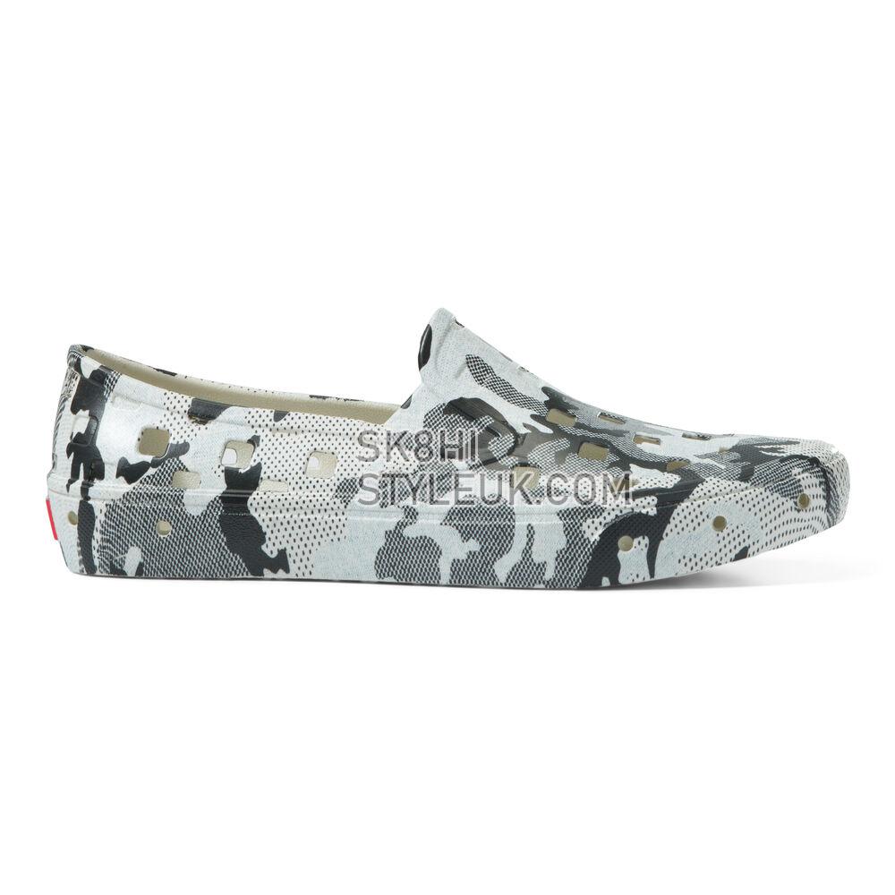 Vans Slip-On TRK Mens Womens - Arctic Camo Black/Marshmallow VN0A5HF81KP Shoes