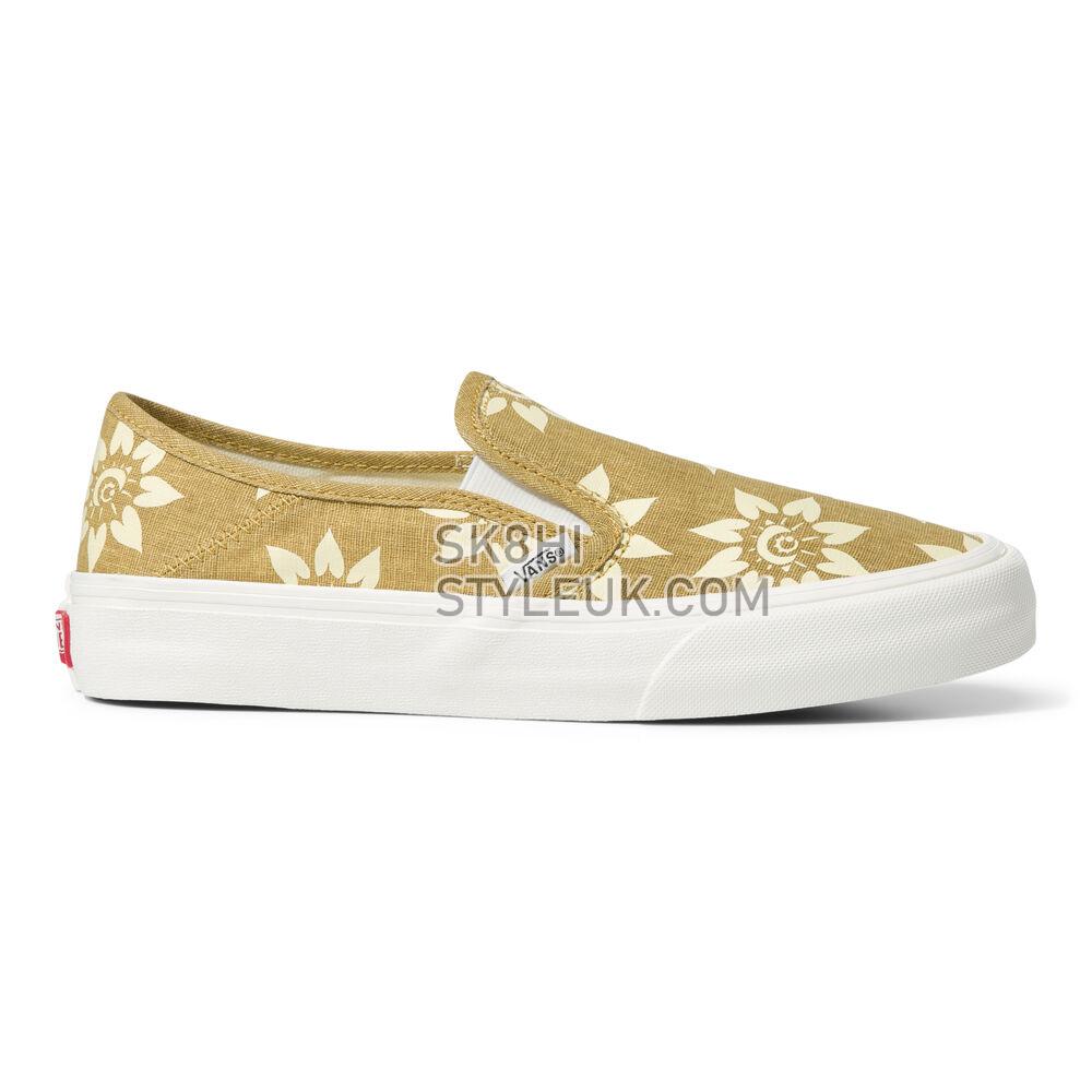 Vans Slip-On VR3 SF Mens Womens - Trippy Floral Mustard Gold VN0A4BX8BAE Shoes