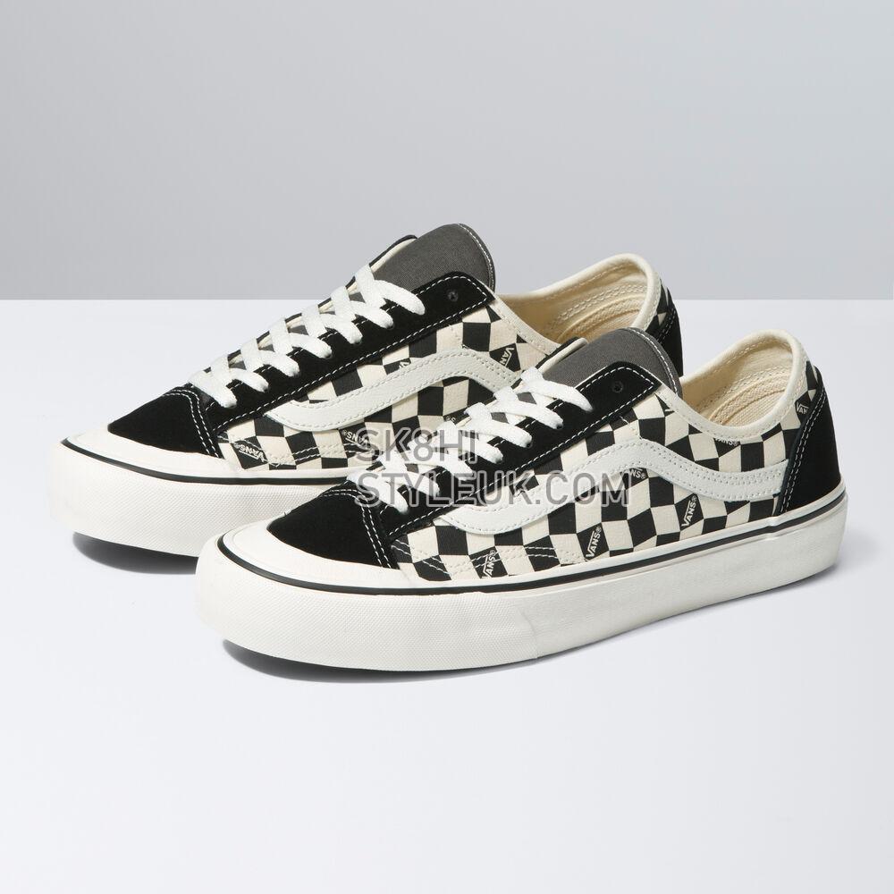 Vans Style 136 Decon VR3 SF Mens Womens - Checkerboard Black/Marshmallow VN0A4BX91KP Shoes