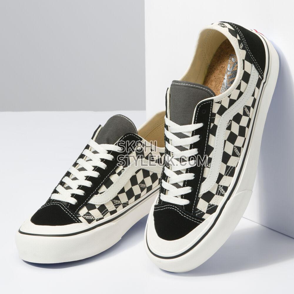 Vans Style 136 Decon VR3 SF Mens Womens - Checkerboard Black/Marshmallow VN0A4BX91KP Shoes