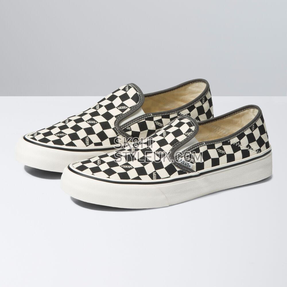 Vans Slip-On VR3 SF Mens Womens - Checkerboard Black/Marshmallow VN0A4BX81KP Shoes