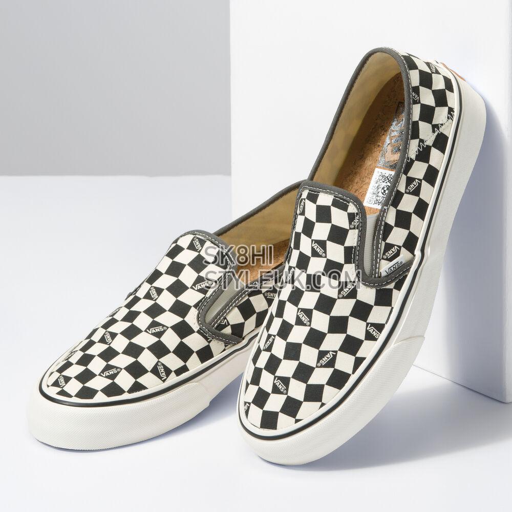 Vans Slip-On VR3 SF Mens Womens - Checkerboard Black/Marshmallow VN0A4BX81KP Shoes