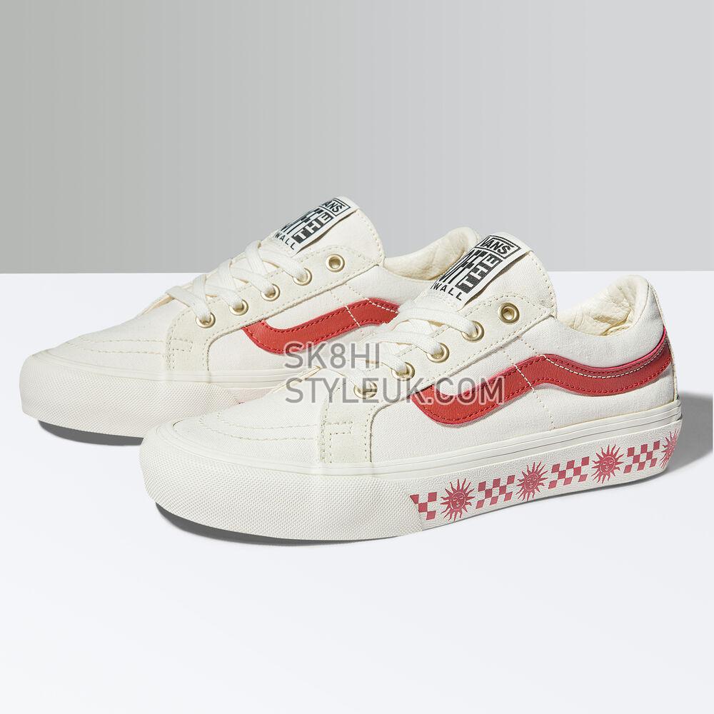 Vans x Tudor SK8-Low Reissue SF Mens Womens - (Island Dream) Chili Oil/Marshmallow VN0A4UWIB80 Shoes