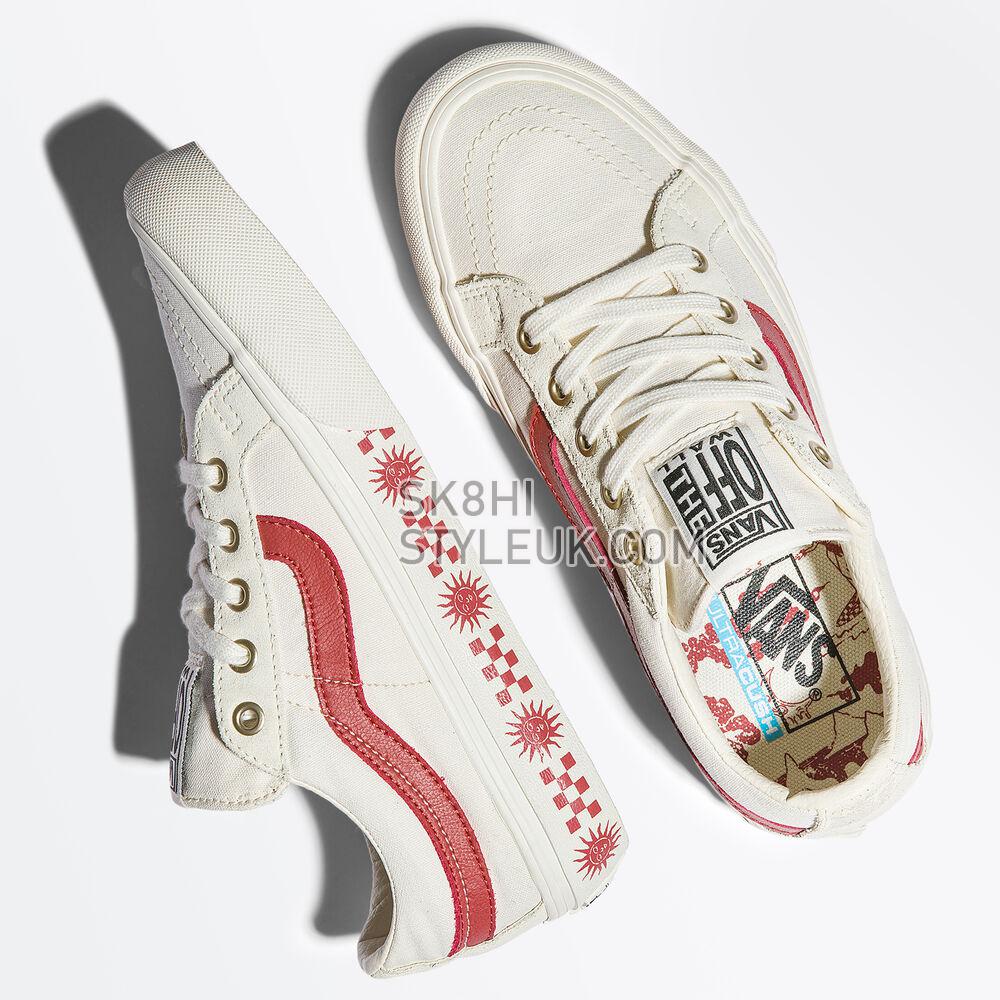 Vans x Tudor SK8-Low Reissue SF Mens Womens - (Island Dream) Chili Oil/Marshmallow VN0A4UWIB80 Shoes