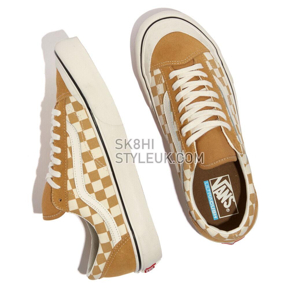 Vans Checkerboard Style 36 SF Mens Womens - (Checkerboard) Mustard Gold/Marshmallow VN0A3ZCJB9I Shoes