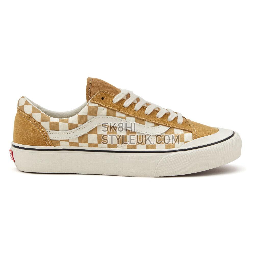 Vans Checkerboard Style 36 SF Mens Womens - (Checkerboard) Mustard Gold/Marshmallow VN0A3ZCJB9I Shoes