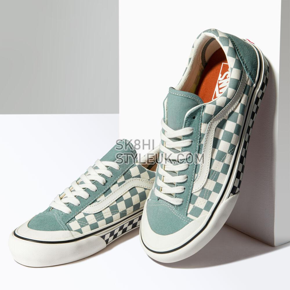 Vans Checkerboard Style 36 SF Mens Womens - (Checkerboard) Green Milieu/Marshmallow VN0A3ZCJB8O Shoes