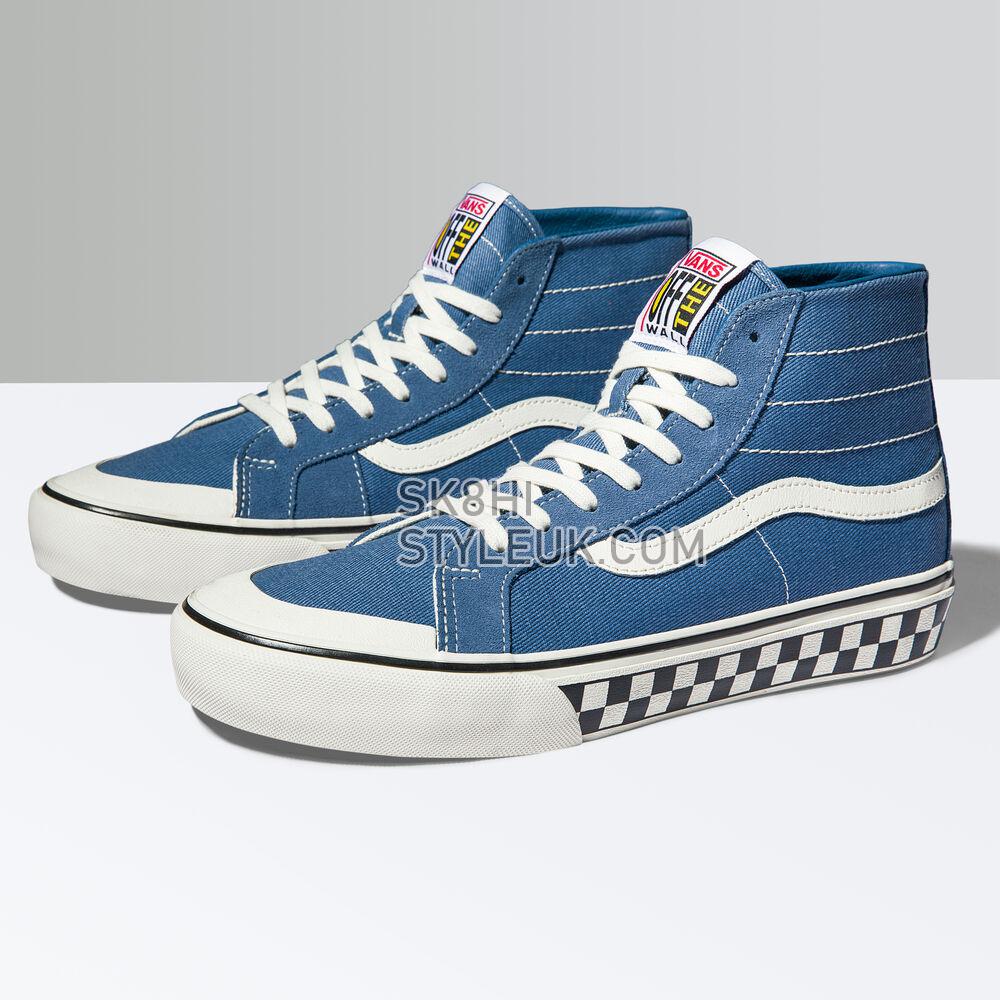 Vans Salt Wash Sk8-Hi 138 Decon SF Mens Womens - Salt Wash Moonlight Blue/Marshmallow VN0A4BX2B6V Shoes