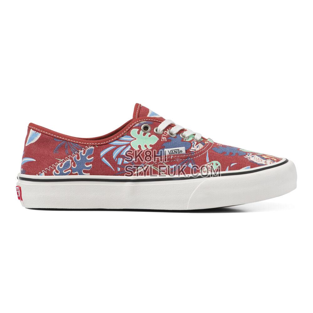 Vans Hawaiian Jungle Authentic SF Mens Womens - (Hawaiian Jungle) Chili Oil/Marshmallow VN0A5HYPAMX Shoes