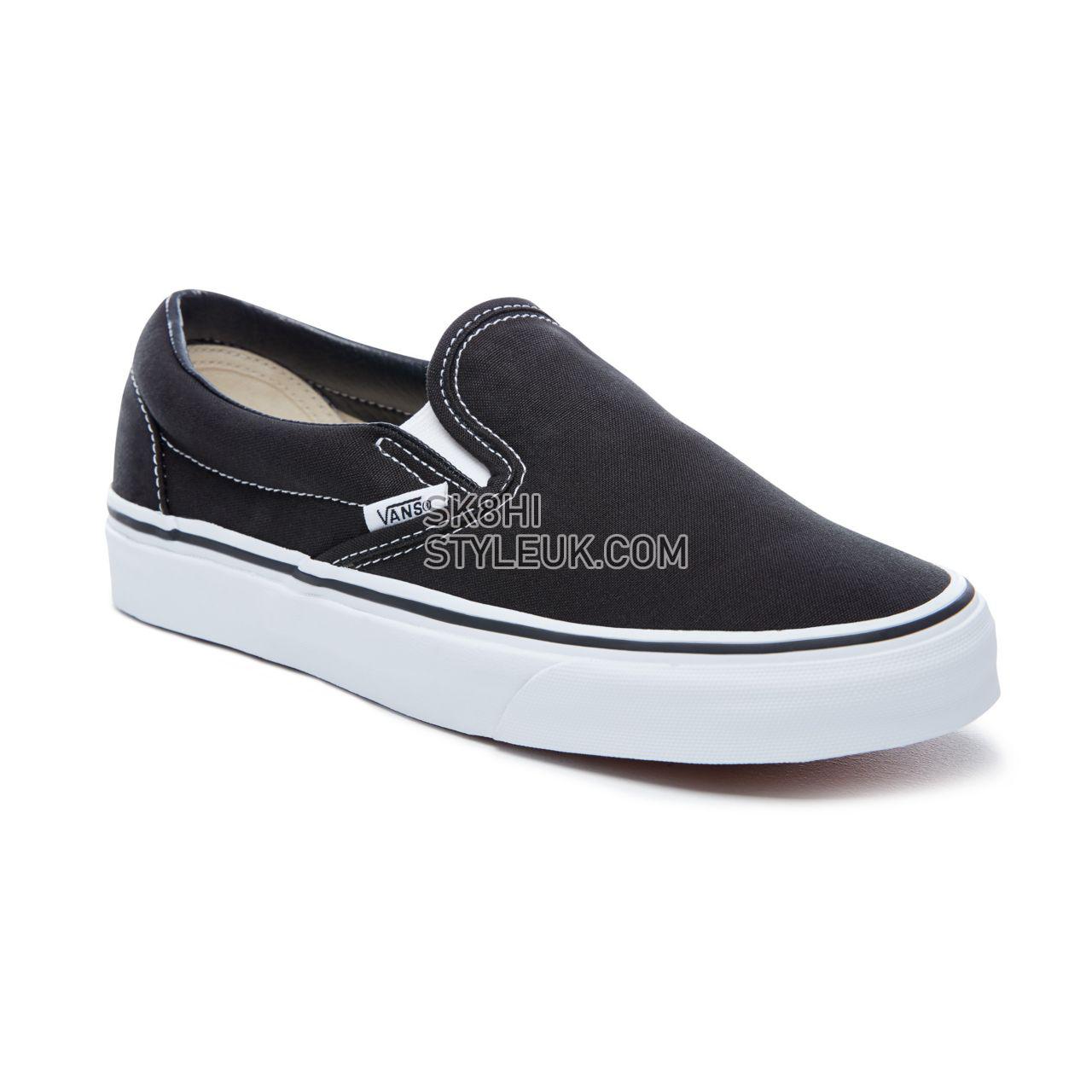 Vans Classic Slip-On Classic Mens Womens - Black VN000EYEBLK Shoes