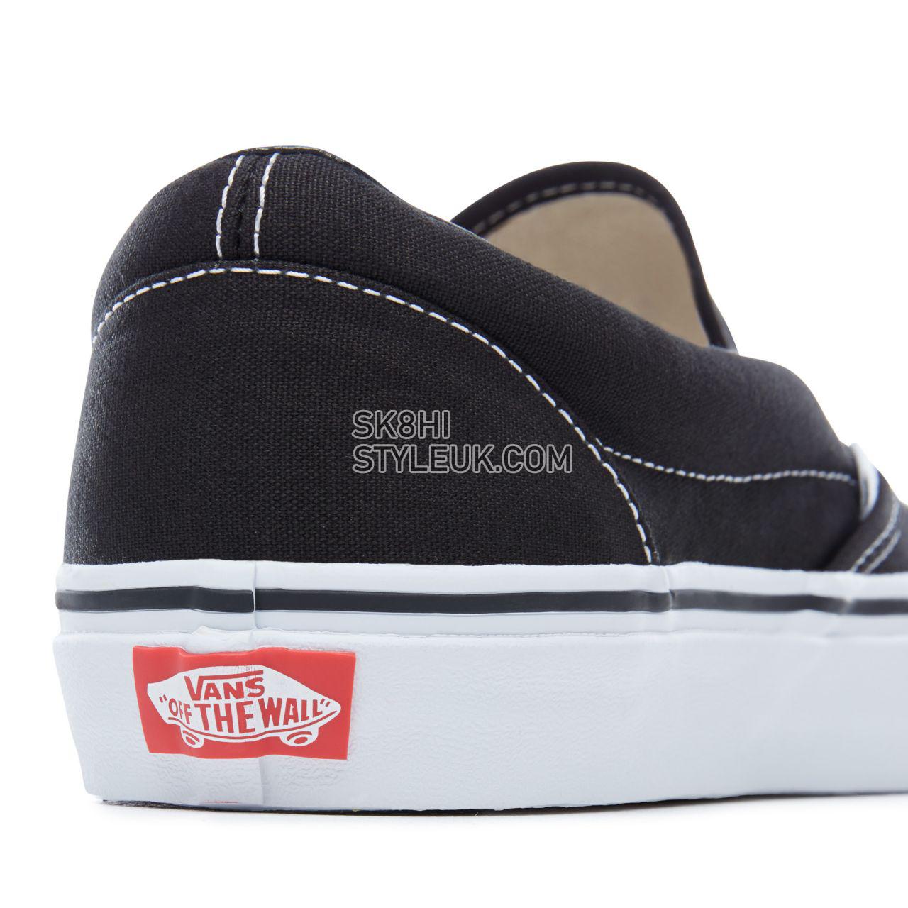 Vans Classic Slip-On Classic Mens Womens - Black VN000EYEBLK Shoes