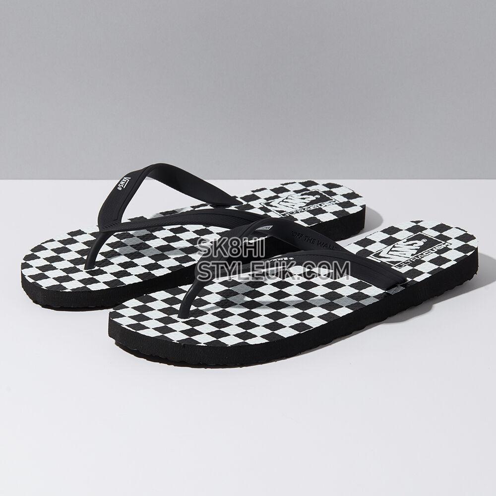 Vans Makena Sandals Mens Womens - (Checkerboard) Black/True White VN0A3MTL5GU Shoes