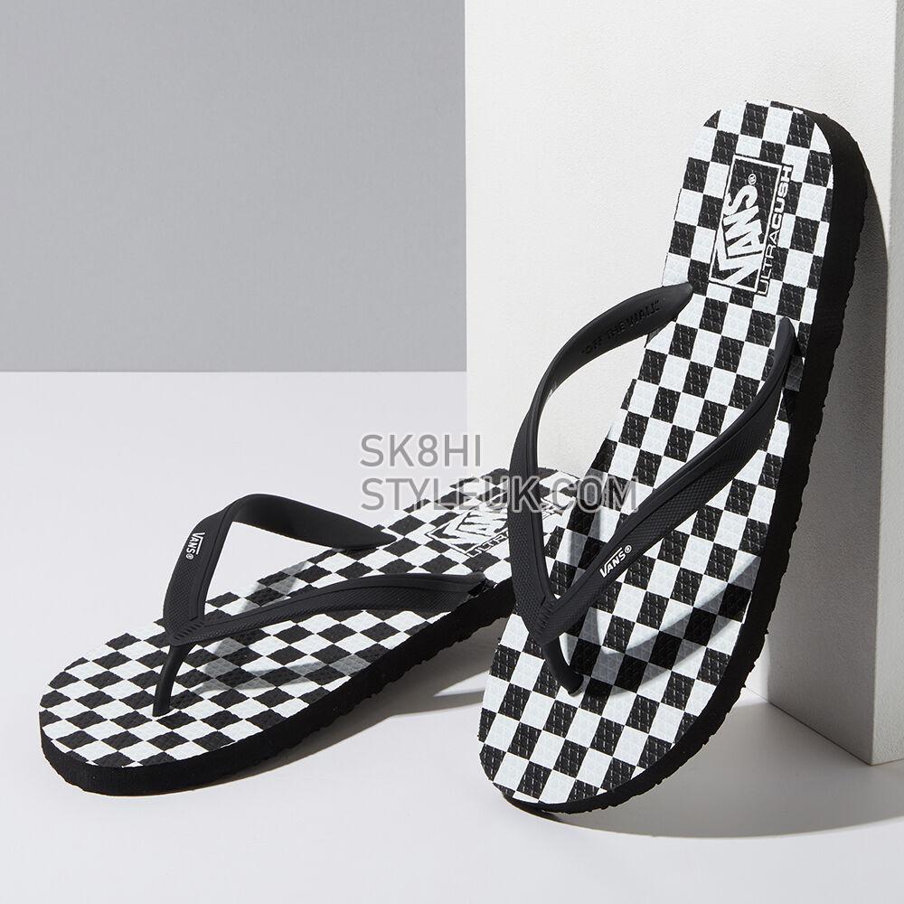 Vans Makena Sandals Mens Womens - (Checkerboard) Black/True White VN0A3MTL5GU Shoes