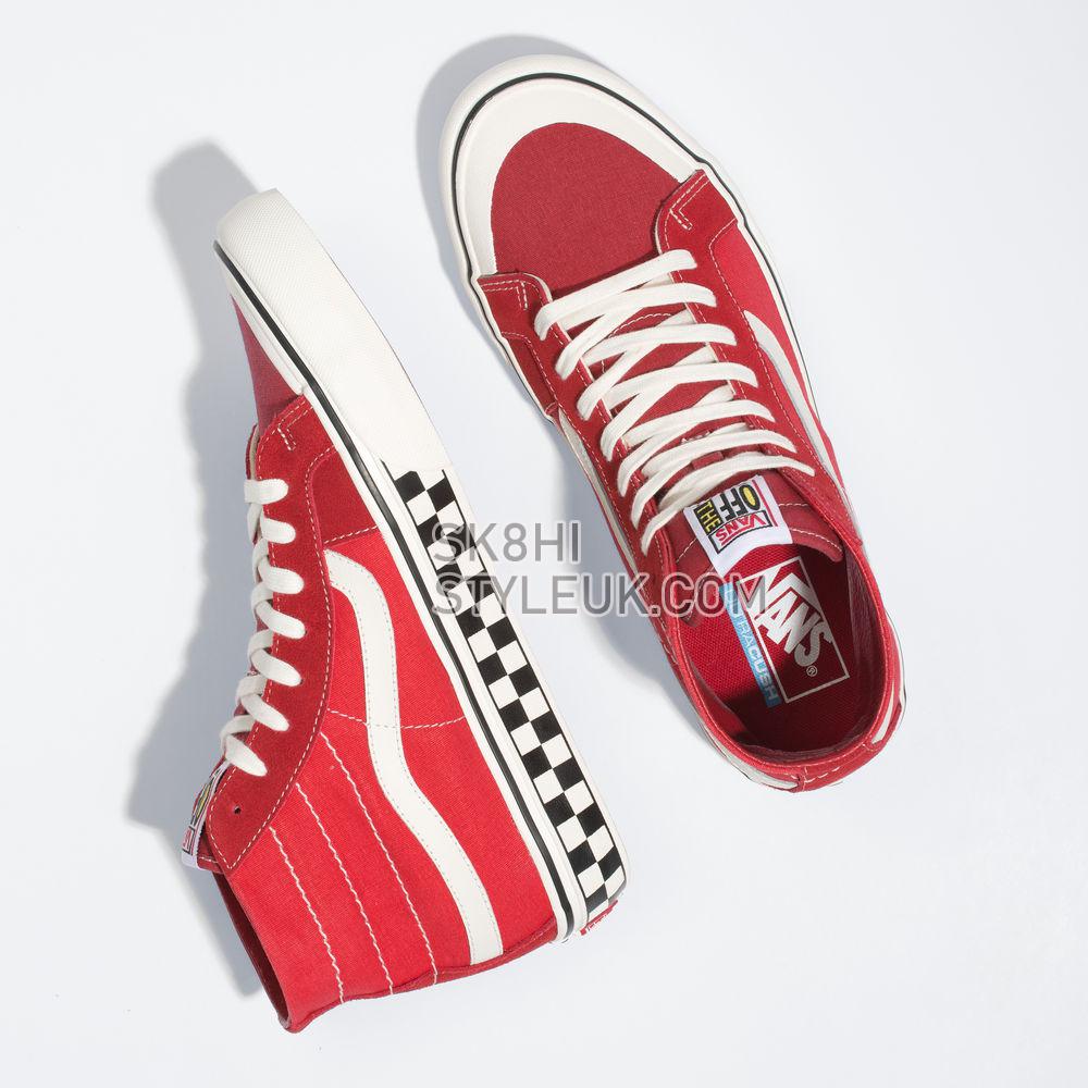 Vans Salt Wash SK8 Hi 138 Decon SF Mens Womens - Red/Marshmallow VN0A3MV1XGJ Shoes