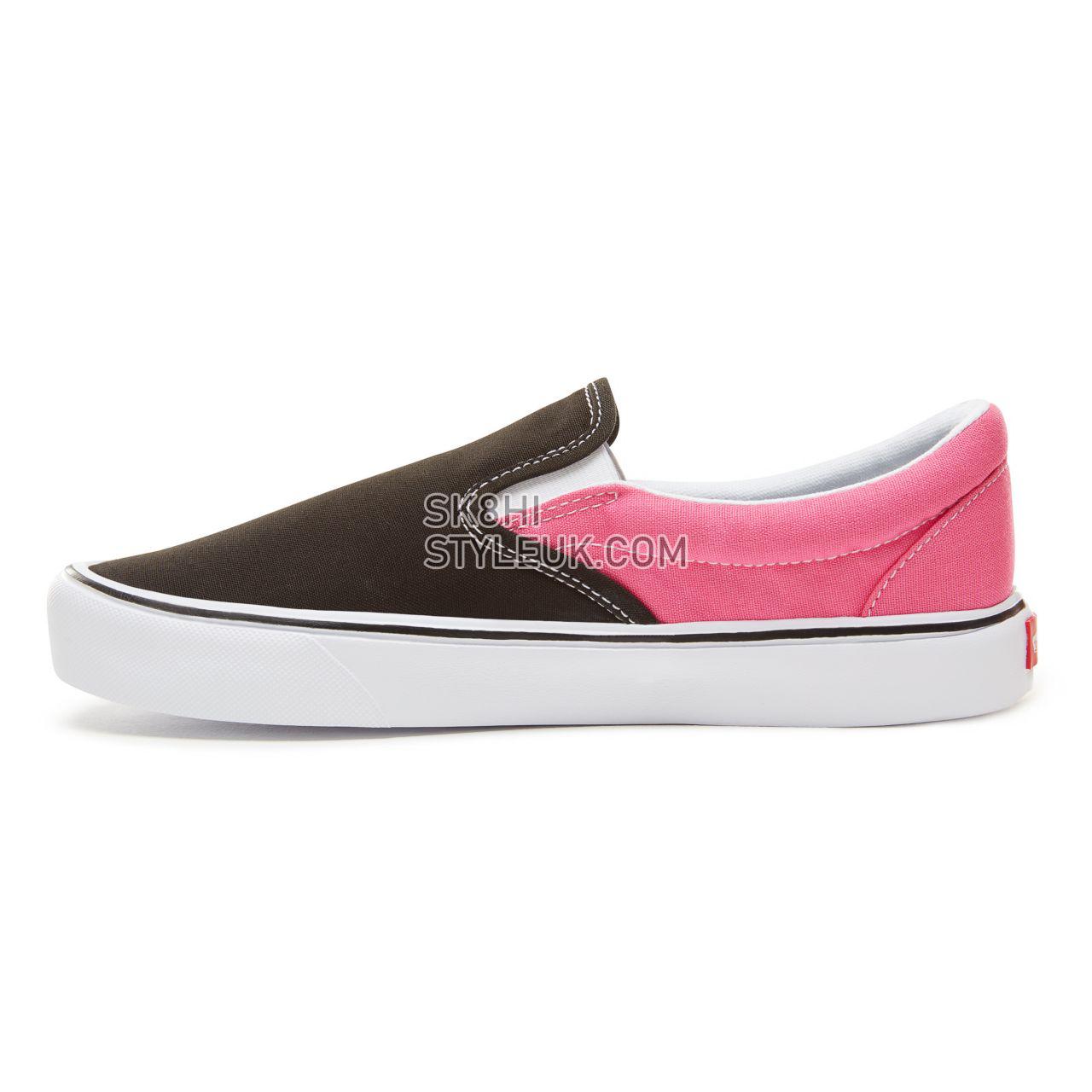 Vans 2-Tone Slip-On Lite Classic Mens Womens - (2Tone) Black/Magenta VA2Z63UB0 Shoes