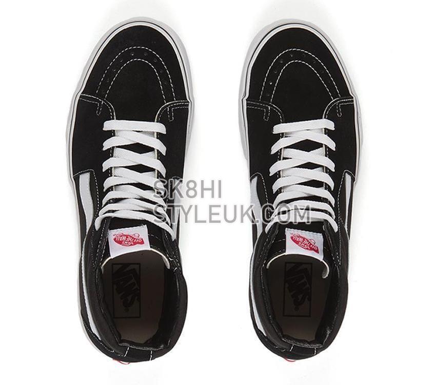 Vans SK8-Hi Black Mens Womens - Black/Black/White VN-0D5IB8C Shoes