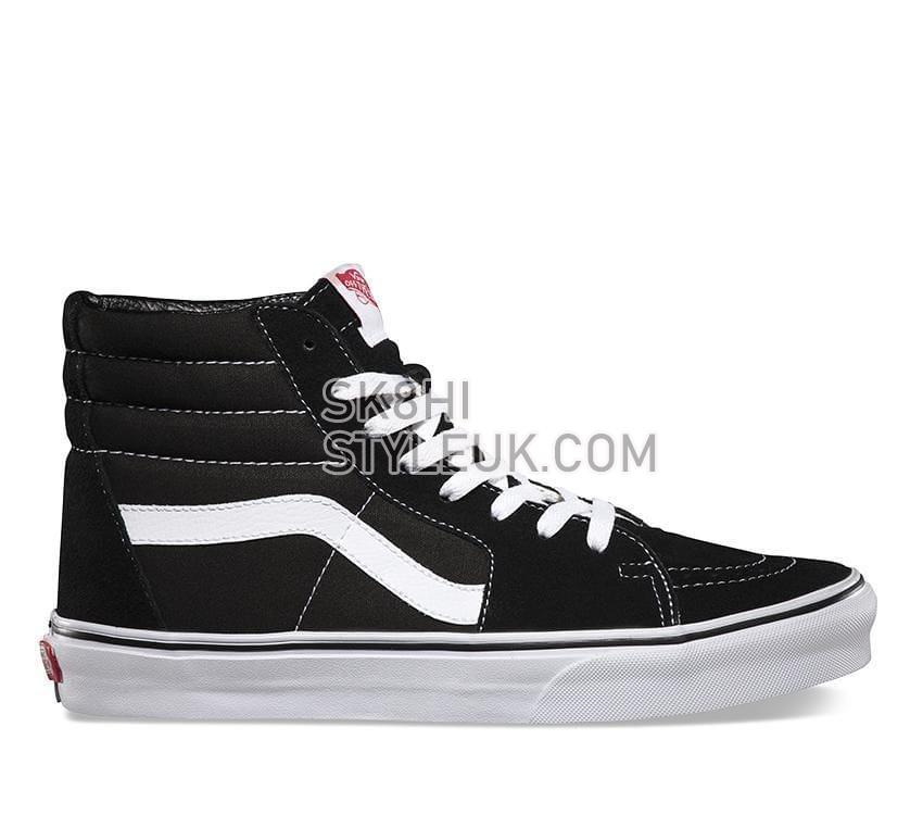 Vans SK8-Hi Black Mens Womens - Black/Black/White VN-0D5IB8C Shoes