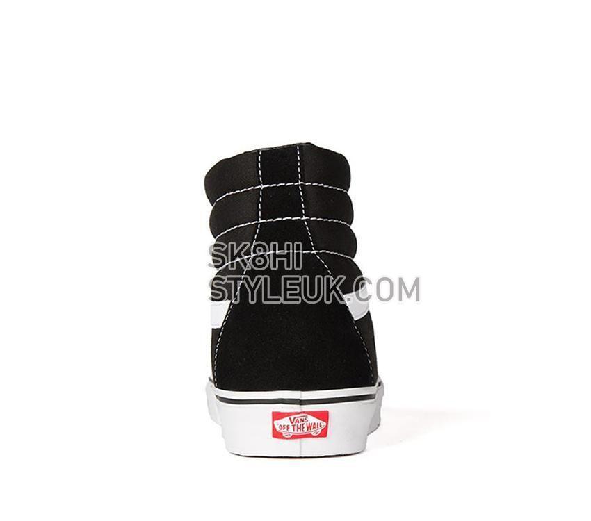 Vans SK8-Hi Black Mens Womens - Black/Black/White VN-0D5IB8C Shoes