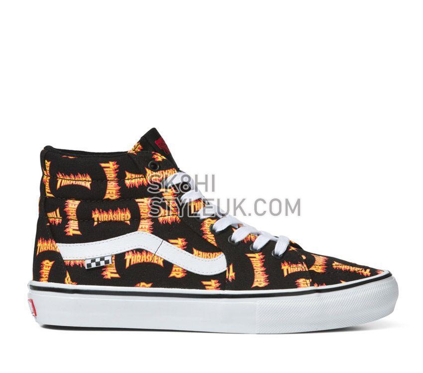 Vans x Thrasher Skate Sk8-Hi Mens Womens - Black Multi VN0A5FCCBML Shoes