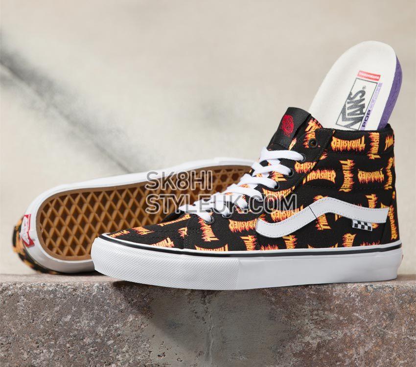 Vans x Thrasher Skate Sk8-Hi Mens Womens - Black Multi VN0A5FCCBML Shoes