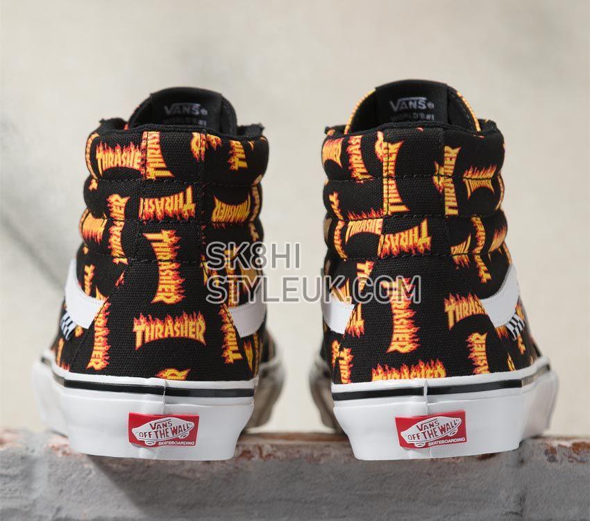 Vans x Thrasher Skate Sk8-Hi Mens Womens - Black Multi VN0A5FCCBML Shoes