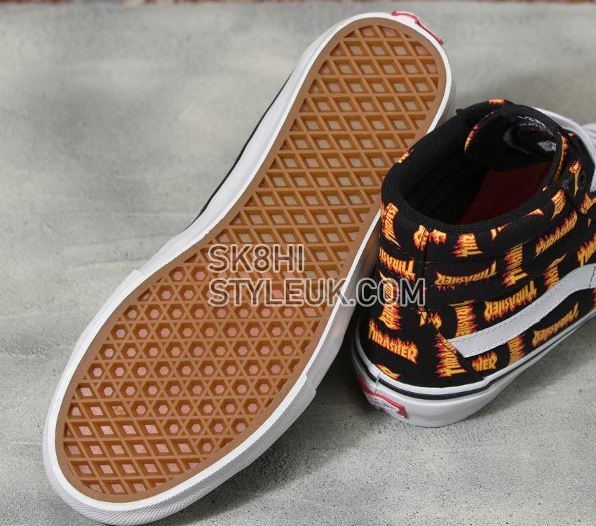 Vans x Thrasher Skate Sk8-Hi Mens Womens - Black Multi VN0A5FCCBML Shoes