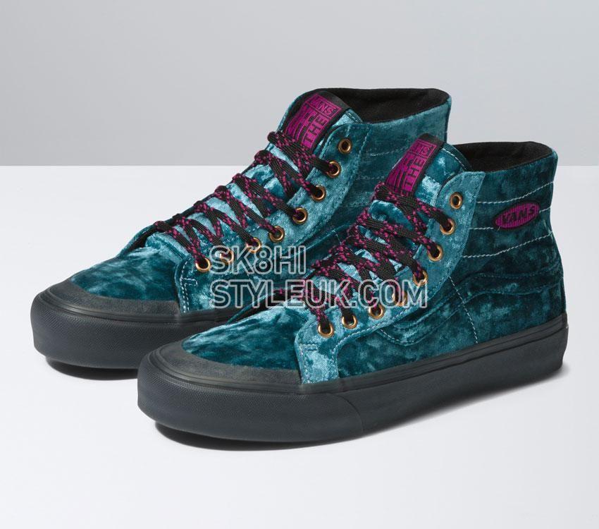 Vans X Curren X Knost Sk8-Hi 138 Decon Vr3 Sf Mens Womens - Alex Knost/Lee-Ann Curren Deep Teal VN0A4BX760Q Shoes