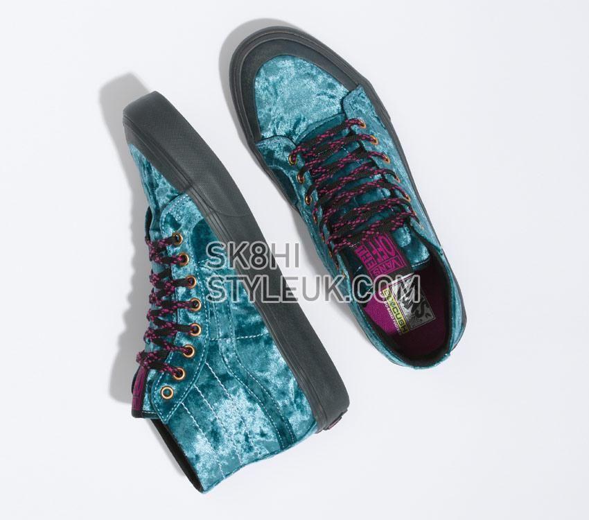 Vans X Curren X Knost Sk8-Hi 138 Decon Vr3 Sf Mens Womens - Alex Knost/Lee-Ann Curren Deep Teal VN0A4BX760Q Shoes