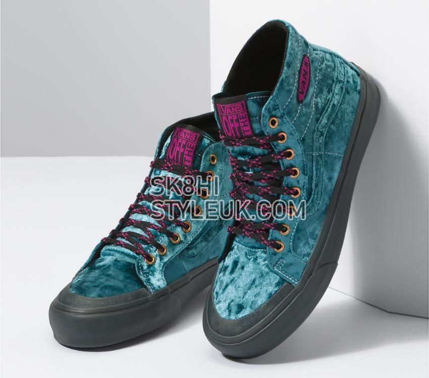 Vans X Curren X Knost Sk8-Hi 138 Decon Vr3 Sf Mens Womens - Alex Knost/Lee-Ann Curren Deep Teal VN0A4BX760Q Shoes