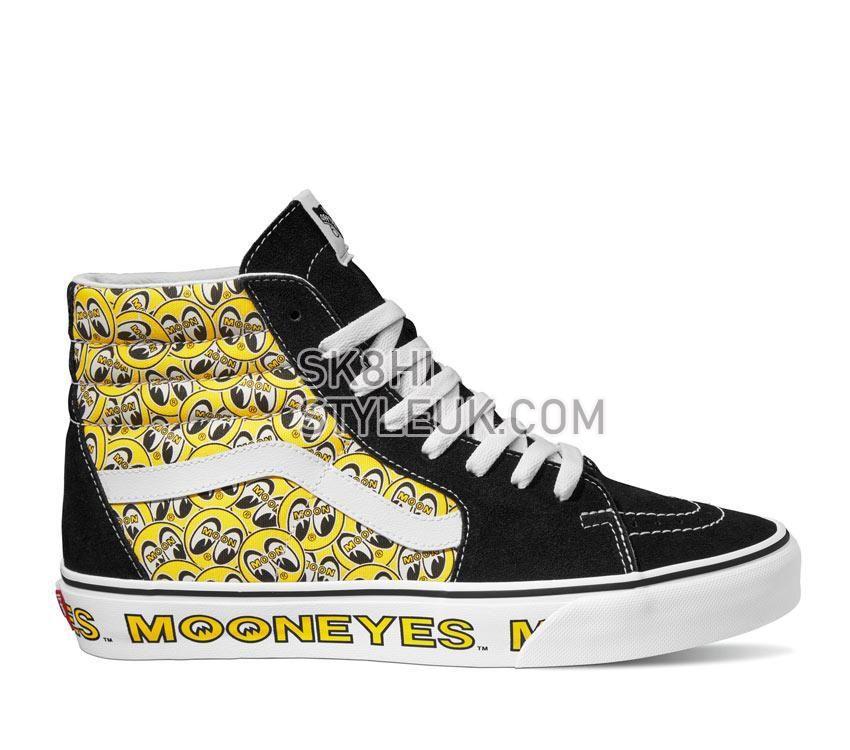 Vans Sk8-Hi Mooneyes Mens Womens - Mooneyes Black/Yellow VN0A5JMJY23 Shoes