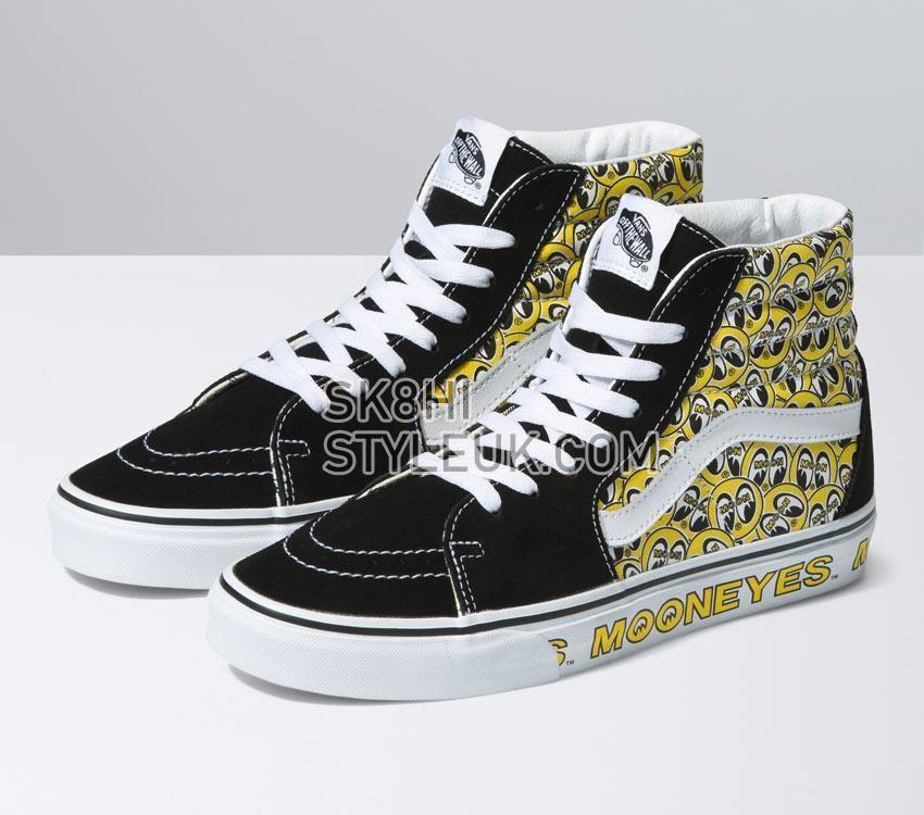 Vans Sk8-Hi Mooneyes Mens Womens - Mooneyes Black/Yellow VN0A5JMJY23 Shoes