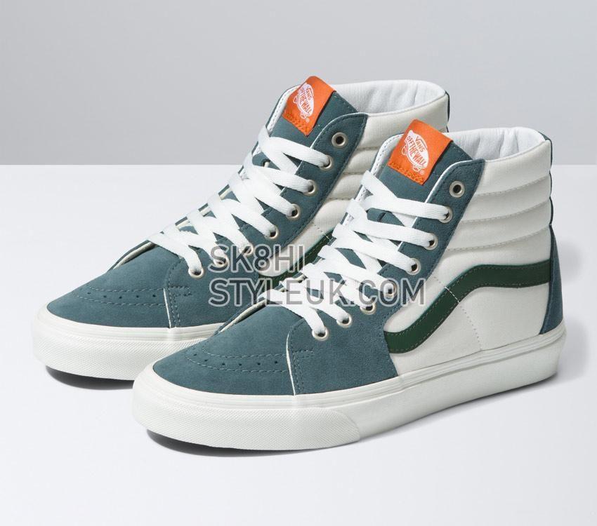 Vans Sk8-Hi Mens Womens - Varsity Canvas Blue/Green VN0A5JMJBLG Shoes