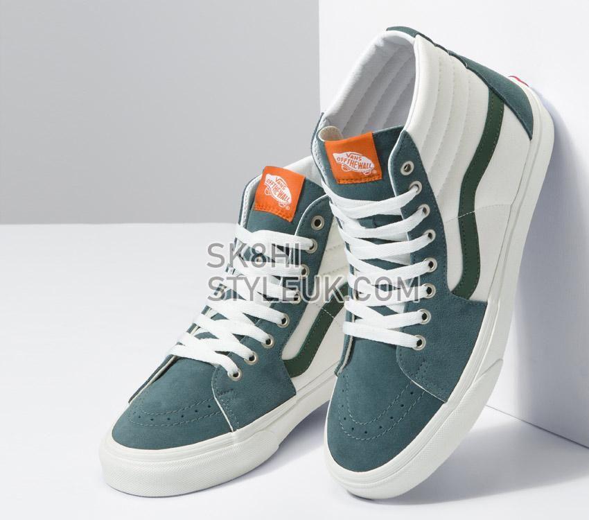 Vans Sk8-Hi Mens Womens - Varsity Canvas Blue/Green VN0A5JMJBLG Shoes