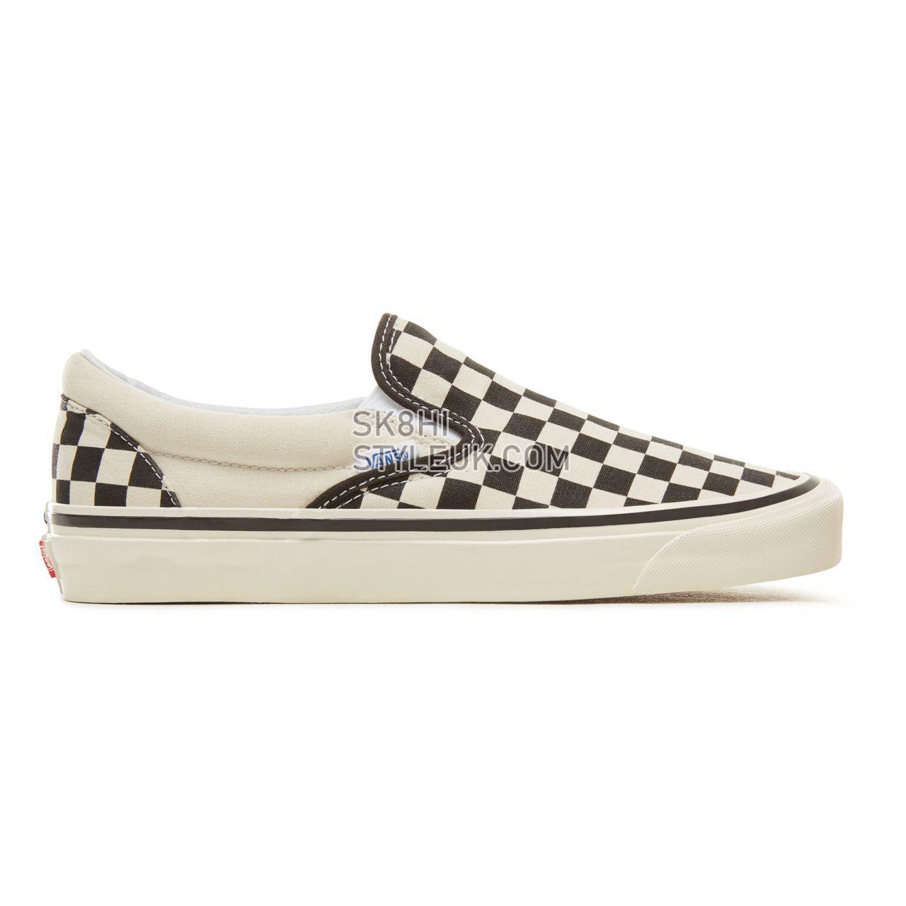 Vans Anaheim Factory Classic Slip-On 98 Classic Mens Womens - Checkerboard-Black-White VA3JEXPU1 Shoes