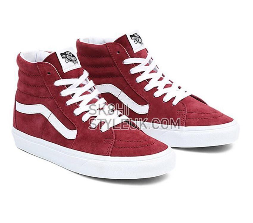 Vans Sk8-Hi Pig Suede Mens Womens - Pig Suede Tawny Port VN0A7Q5NTWP Shoes