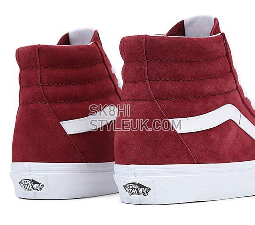 Vans Sk8-Hi Pig Suede Mens Womens - Pig Suede Tawny Port VN0A7Q5NTWP Shoes