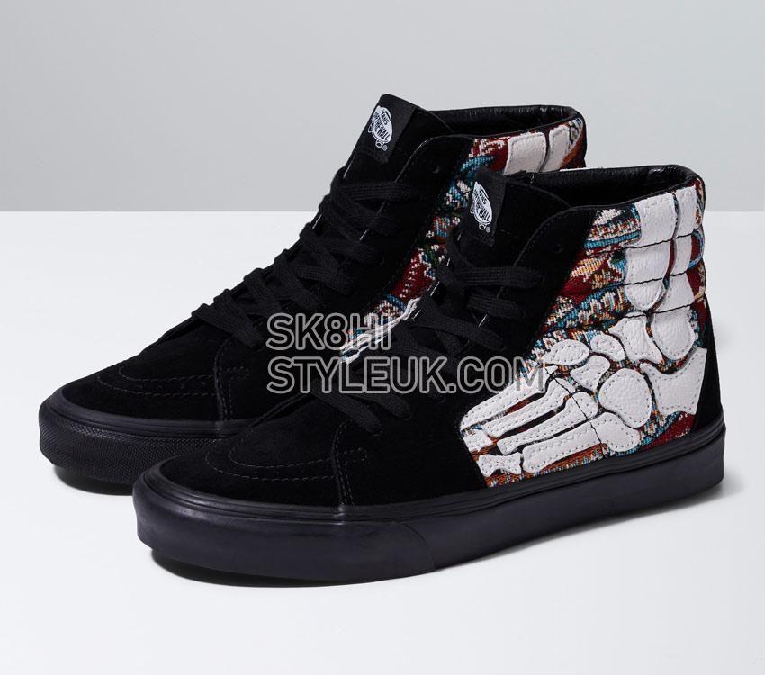 Vans Sk8-Hi Hazy Bones Mens Womens - Hazy Bones Black/White VN0A5JMJBZW Shoes