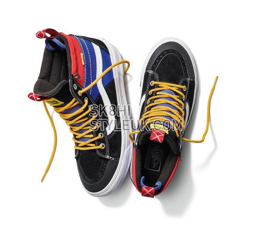 Vans Sk8-Hi Mte-2 Mens Womens - Retro Block Blue/Red/Black VN0A5HZZBRA Shoes