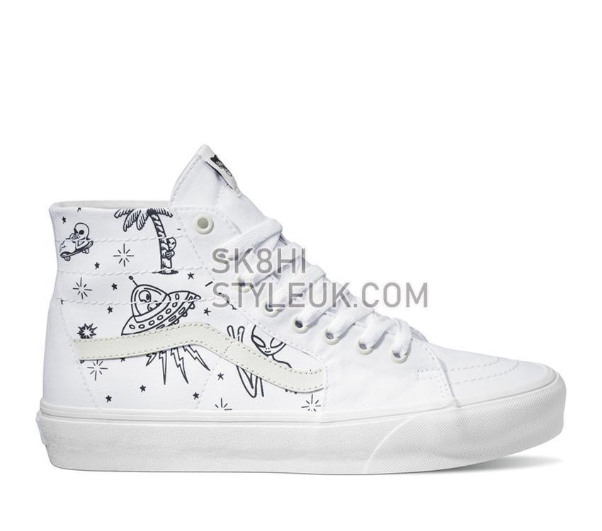 Vans Sk8-Hi Tapered Unidentified U-Paint Mens Womens - Unidentified U-Paint White/White VN0A5KRUWWW Shoes