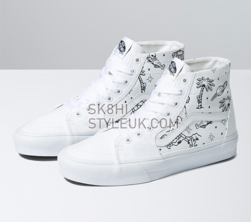 Vans Sk8-Hi Tapered Unidentified U-Paint Mens Womens - Unidentified U-Paint White/White VN0A5KRUWWW Shoes