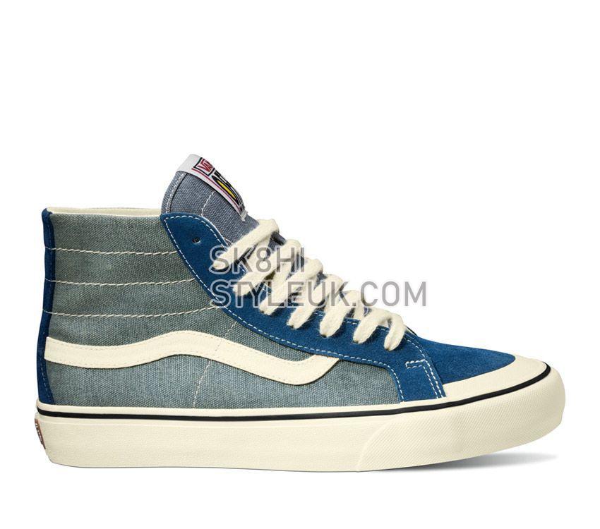 Vans Sk8-Hi 138 Decon Vr3 Sf Mens Womens - Salt Wash Dark Denim VN0A4BX7DDN Shoes