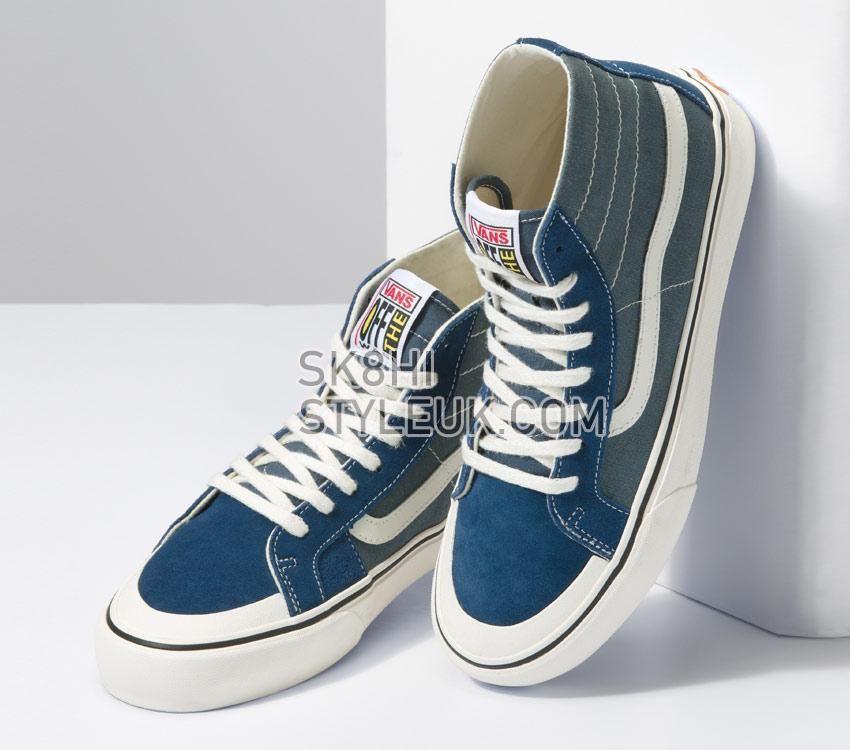 Vans Sk8-Hi 138 Decon Vr3 Sf Mens Womens - Salt Wash Dark Denim VN0A4BX7DDN Shoes