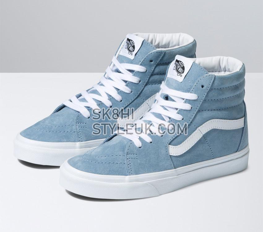 Vans Sk8-Hi Pig Suede Mens Womens - Pig Suede Ashley Blue VN0A7Q5NBD2 Shoes