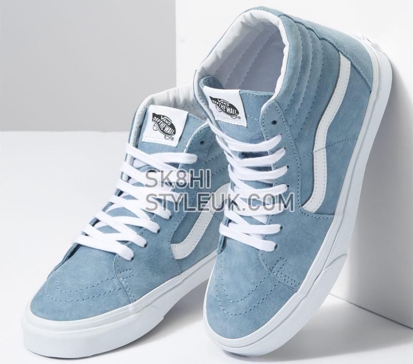 Vans Sk8-Hi Pig Suede Mens Womens - Pig Suede Ashley Blue VN0A7Q5NBD2 Shoes