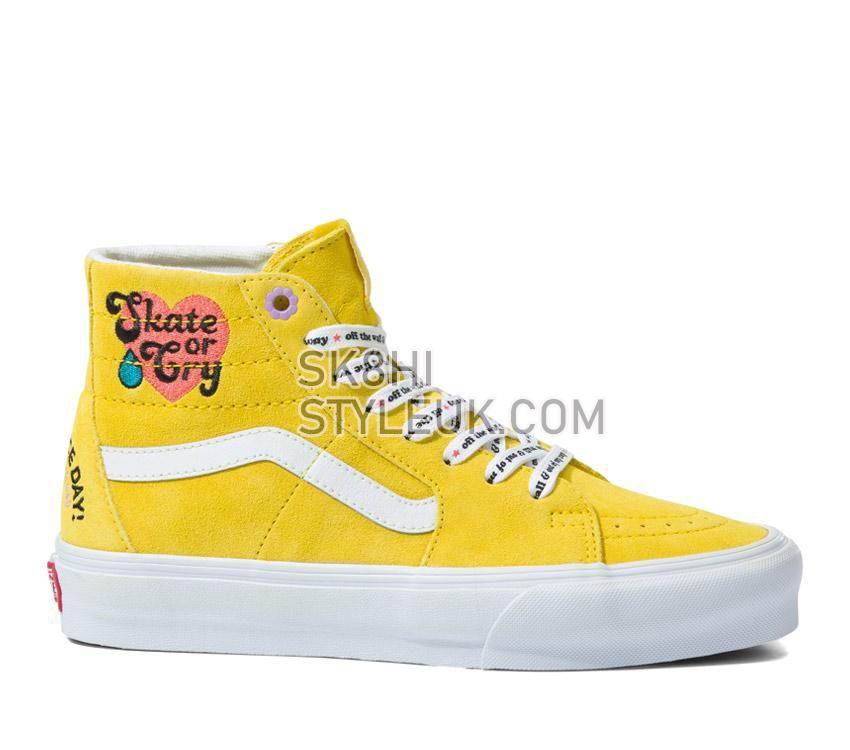 Vans Sk8-Hi Tapered Radically Happy Mens Womens - Radically Happy Yellow VN0A5KRUYLW Shoes