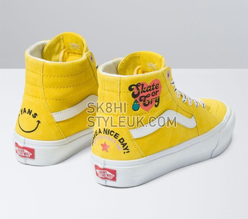 Vans Sk8-Hi Tapered Radically Happy Mens Womens - Radically Happy Yellow VN0A5KRUYLW Shoes