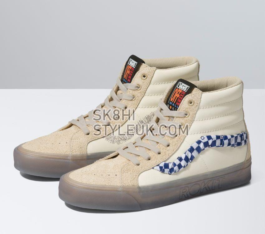 Vans x Rokit Sk8-Hi 38 Dx Mens Womens - Rokit Translucent Pebble VN0000SQBKV Shoes