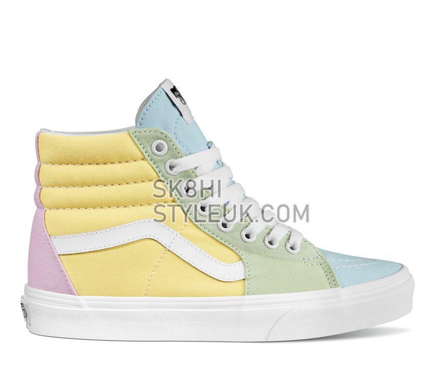 Vans Sk8-Hi Pastel Block Mens Womens - Multi/True White VN0A7Q5NATD Shoes