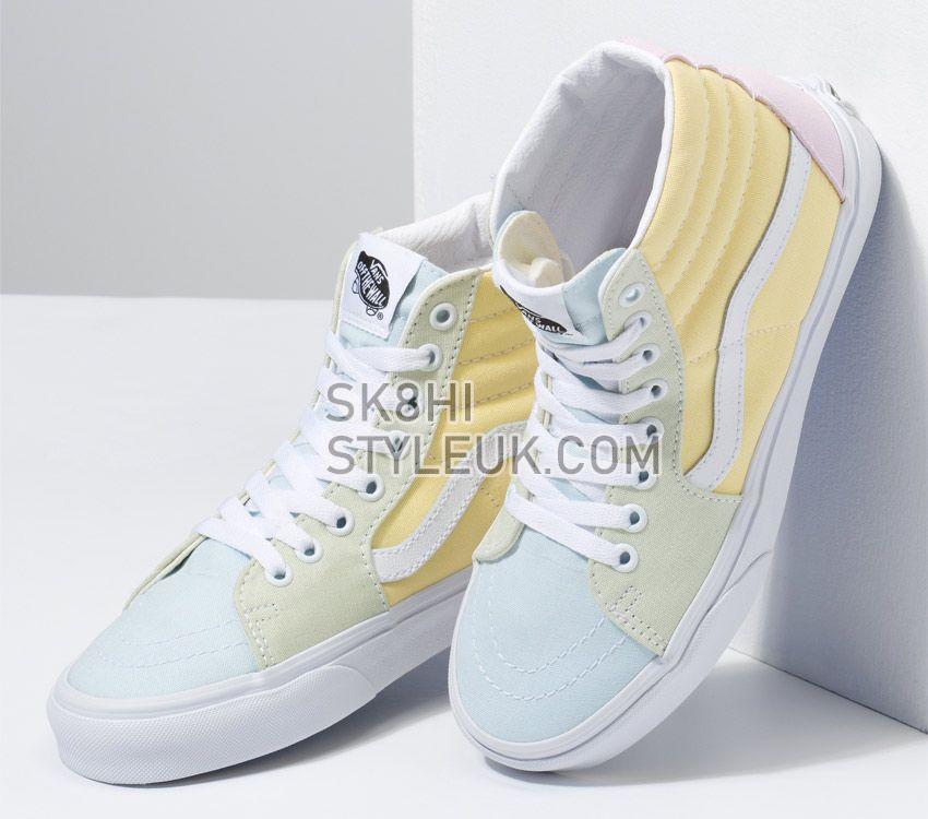 Vans Sk8-Hi Pastel Block Mens Womens - Multi/True White VN0A7Q5NATD Shoes